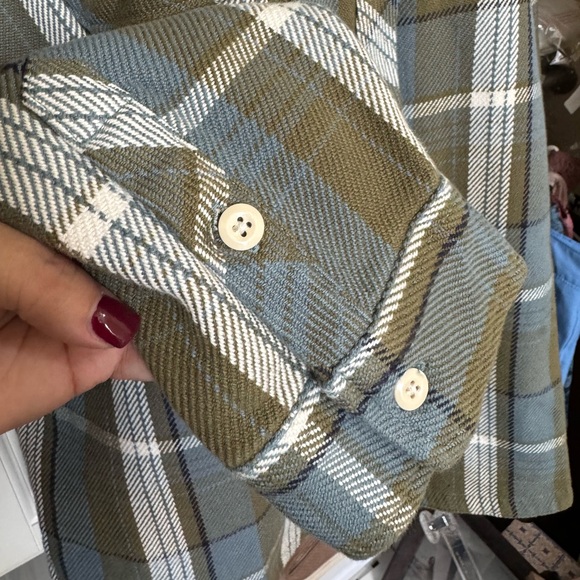 NORTH FACE HEAVYWEIGHT FLANNEL XL. WOMENS VALLEY TWILL BUTTON DOWN SHIRT. NWT - Picture 9 of 16